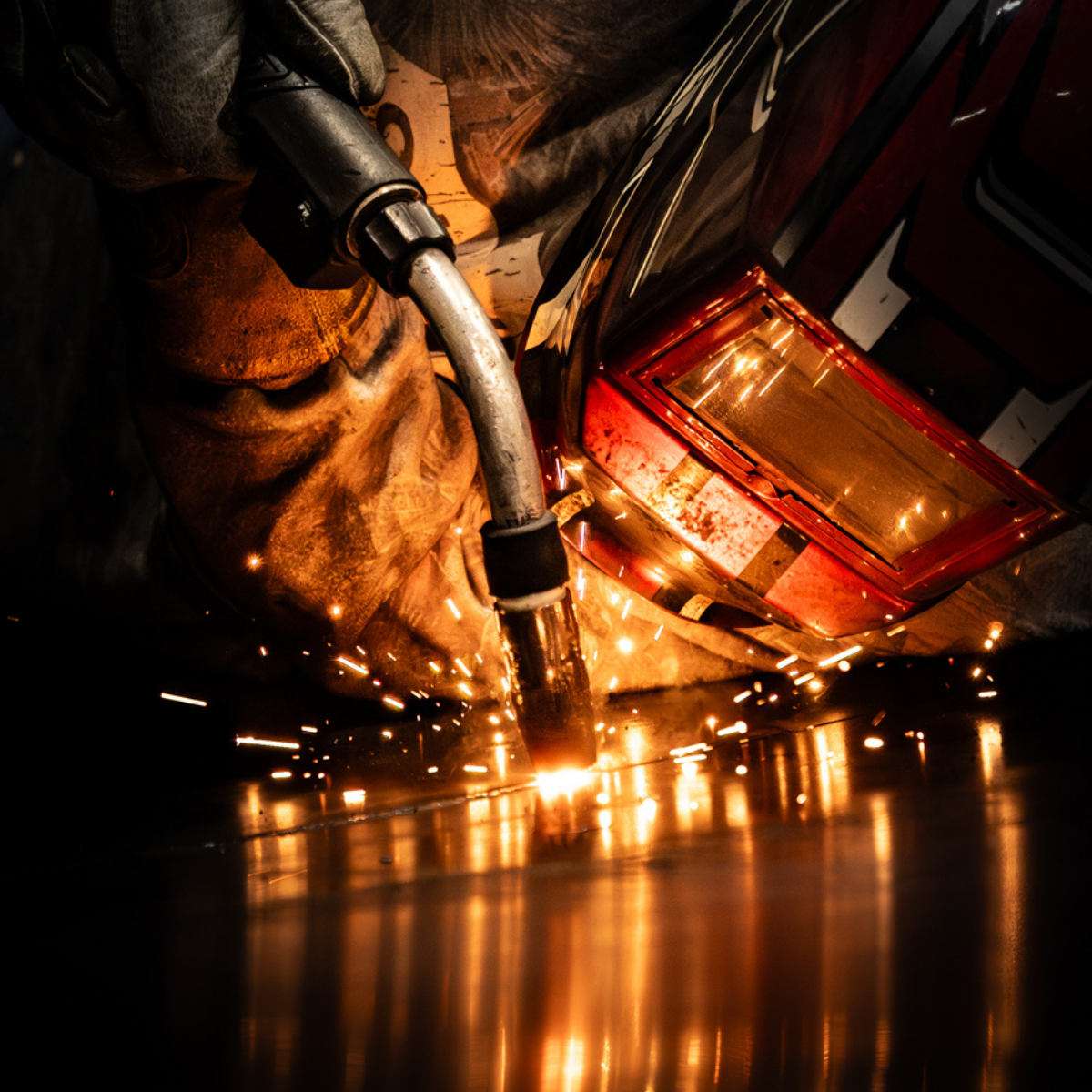 Precision laser welding at ReNEW Manufacturing's State College, PA facility.
